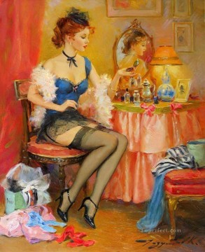 Pretty Woman KR 020 Impressionist Oil Paintings